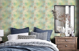 Обои AH40111 фото в интерьере спальни превью