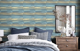 Обои AH40202 фото в интерьере спальни превью