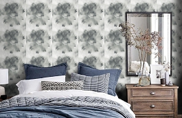 Обои AH40500 фото в интерьере спальни превью