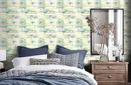 Обои AH41101 фото в интерьере спальни превью