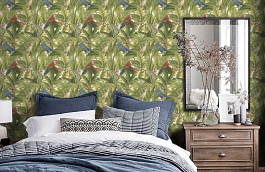 Обои BA2203 фото в интерьере спальни превью