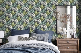 Обои BA2404 фото в интерьере спальни превью