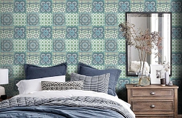 Обои BA2503 фото в интерьере спальни превью