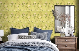 Обои BW45004-3 фото в интерьере спальни превью