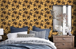 Обои BW45006-2 фото в интерьере спальни превью