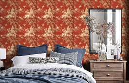 Обои BW45010-1 фото в интерьере спальни превью