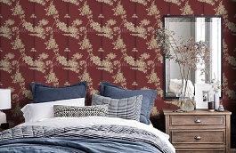 Обои BW45028-6 фото в интерьере спальни превью