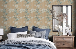 Обои BW45072-3 фото в интерьере спальни превью