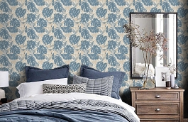 Обои CE3107 фото в интерьере спальни превью