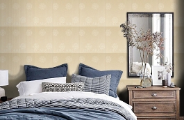 Обои EW15005-905 фото в интерьере спальни превью