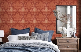 Обои FG052M29 фото в интерьере спальни превью