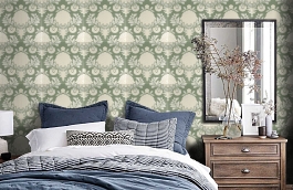 Обои FG052R13 фото в интерьере спальни превью