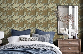 Обои FG066H22 фото в интерьере спальни превью