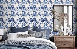 Обои FJ020205 фото в интерьере спальни превью