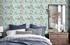 Обои FJ090205 фото в интерьере спальни превью