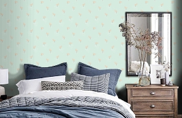 Обои JR2007 фото в интерьере спальни превью