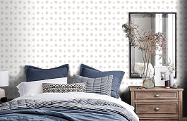 Обои JR2103 фото в интерьере спальни превью