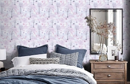 Обои LO2101 фото в интерьере спальни превью