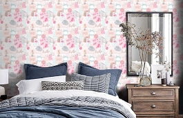 Обои LO2401 фото в интерьере спальни превью