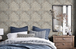 Обои ME80707 фото в интерьере спальни превью