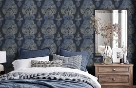 Обои ME81402 фото в интерьере спальни превью