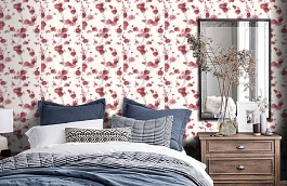 Обои NA3105 фото в интерьере спальни превью