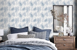 Обои NA3202 фото в интерьере спальни превью