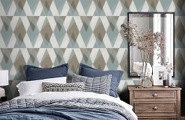 Обои NU3102 фото в интерьере спальни превью