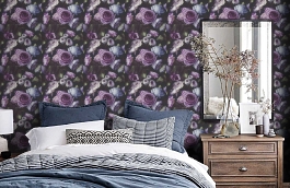 Обои OS3011 фото в интерьере спальни превью