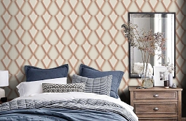 Обои OS3409 фото в интерьере спальни превью