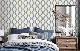 Обои OS3410 фото в интерьере спальни превью