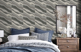 Обои ST000900 фото в интерьере спальни превью