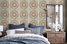 Обои UE81101 фото в интерьере спальни превью