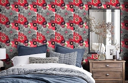 Обои VP2003 фото в интерьере спальни превью