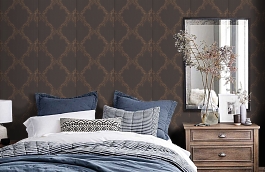 Обои SL10905D фото в интерьере спальни превью