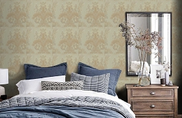 Обои SL30106 фото в интерьере спальни превью