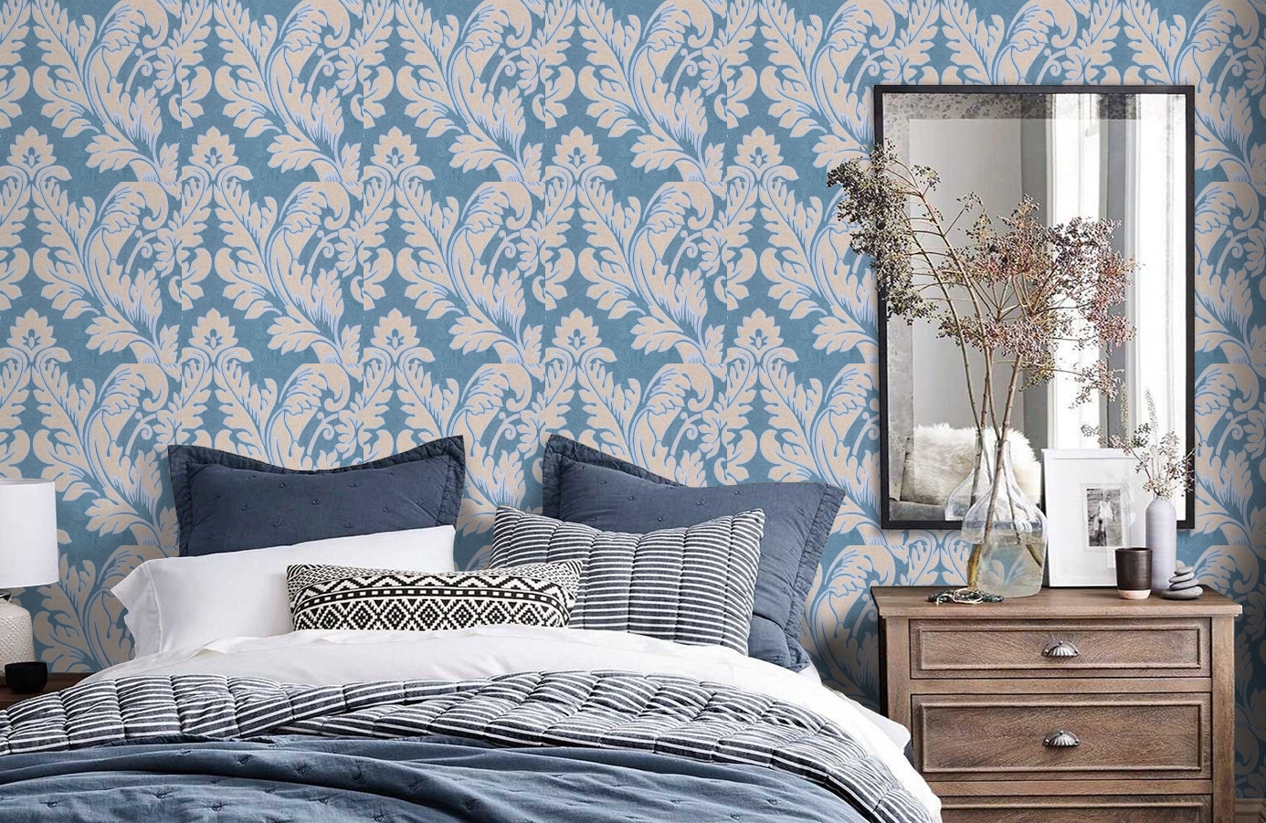 Обои 56802 фото в интерьере спальни