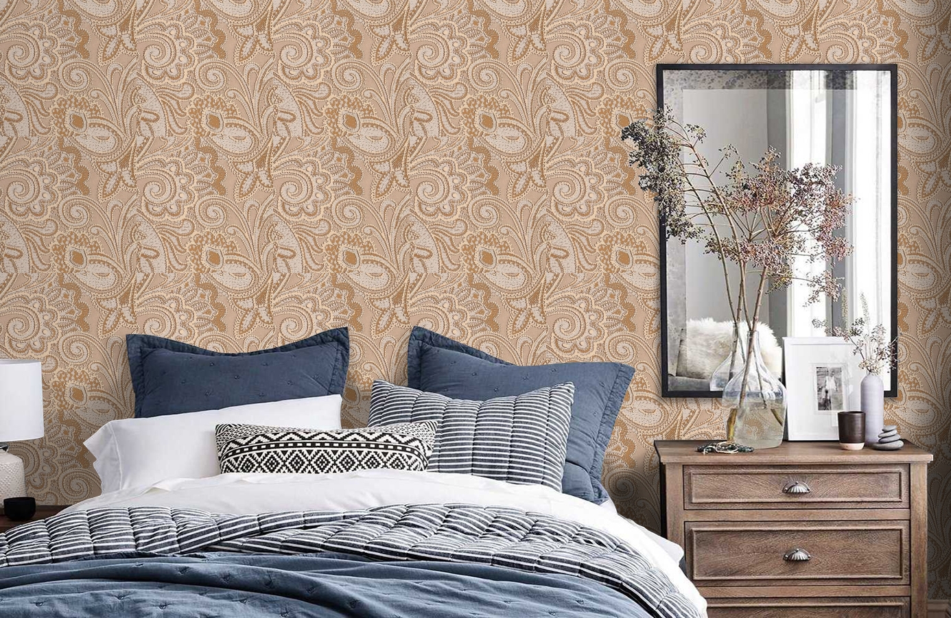 Обои 56823 фото в интерьере спальни