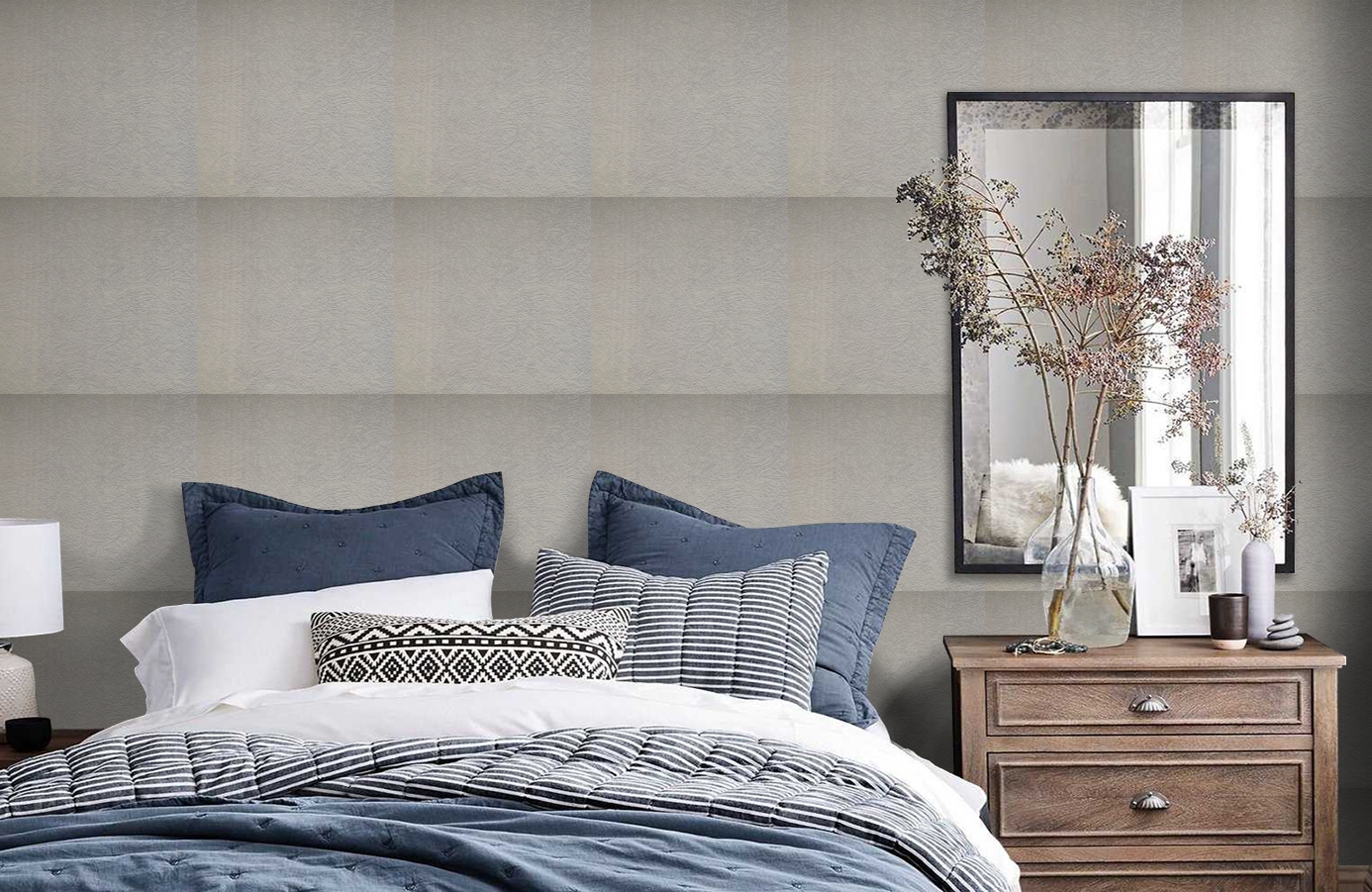 Обои 9406 фото в интерьере спальни