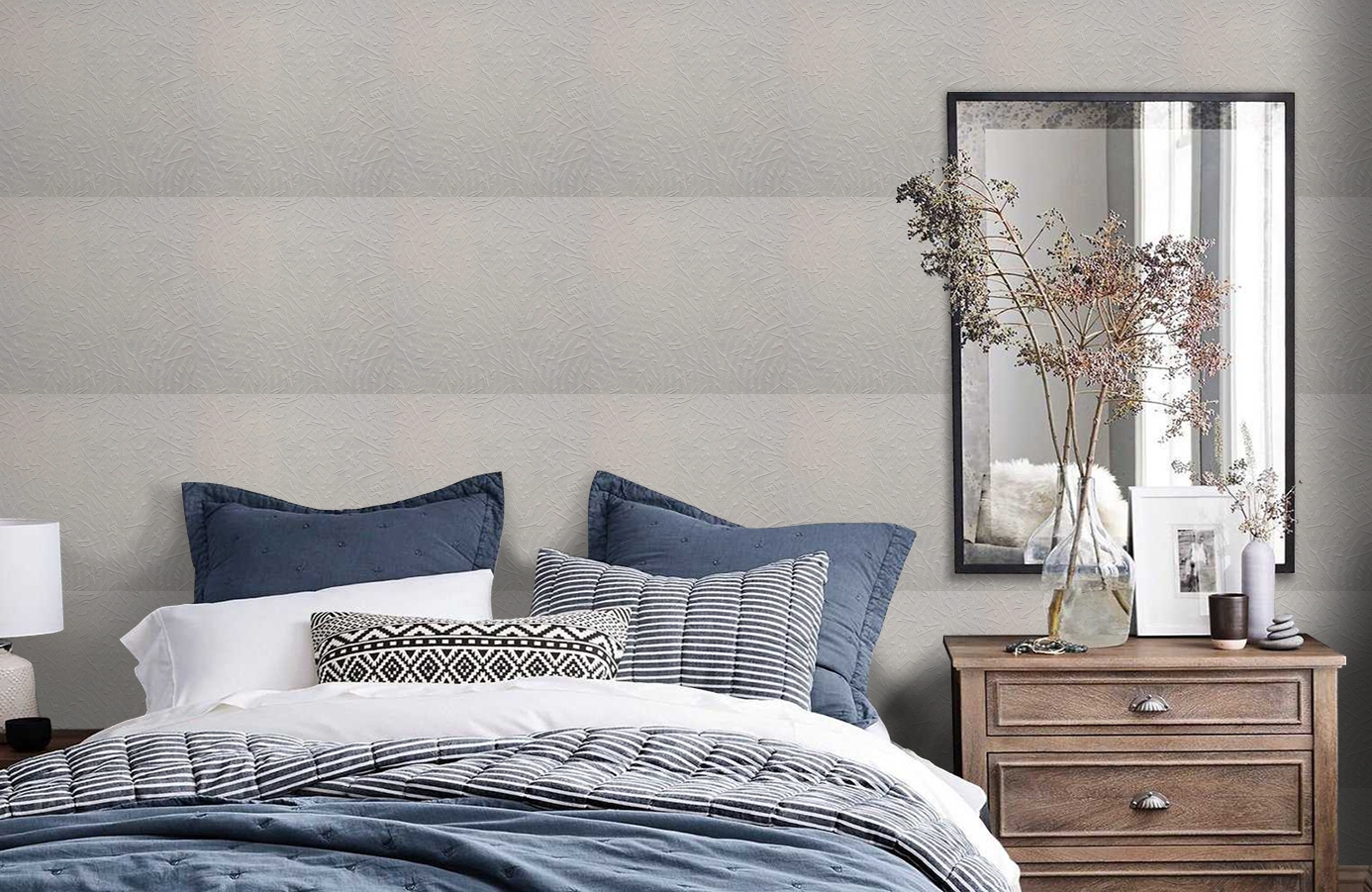 Обои 9407 фото в интерьере спальни