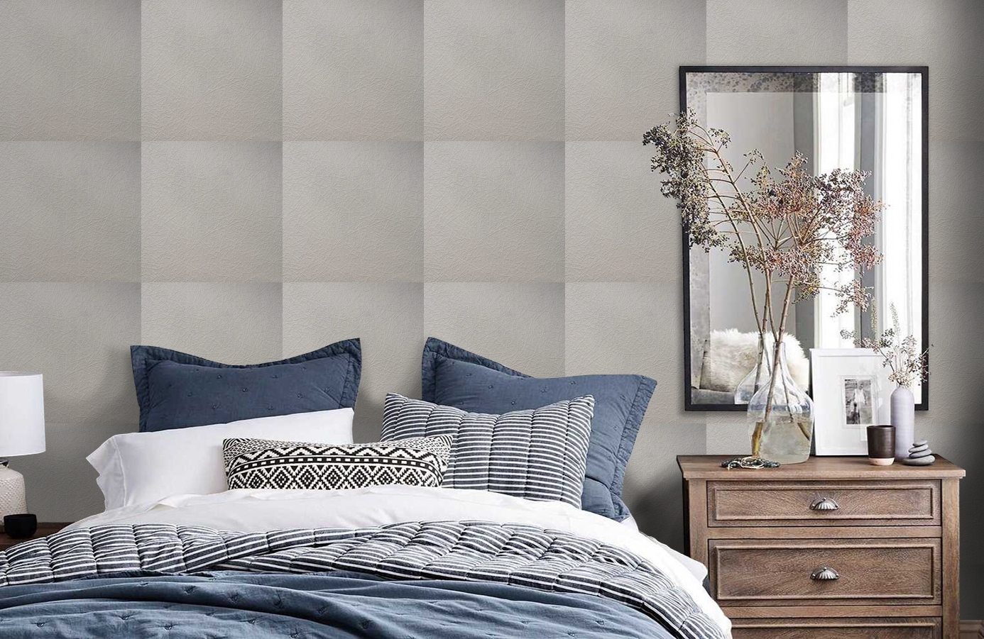 Обои 9414 фото в интерьере спальни