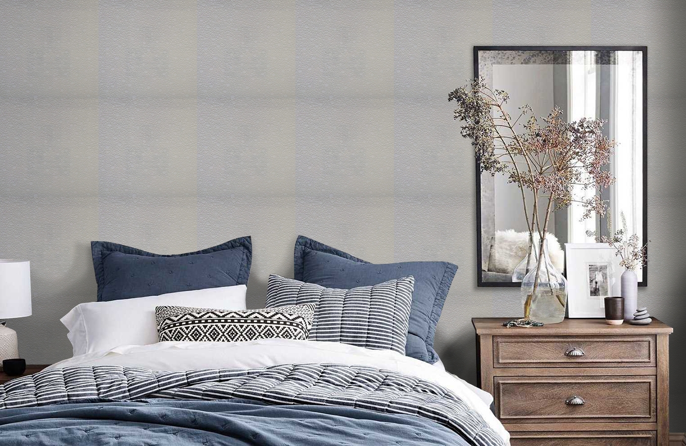 Обои 9417 фото в интерьере спальни