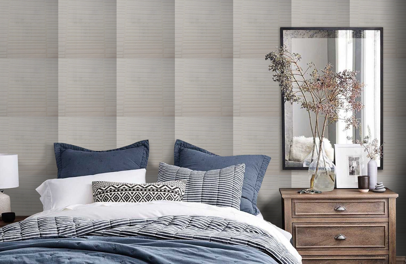 Обои 9423 фото в интерьере спальни