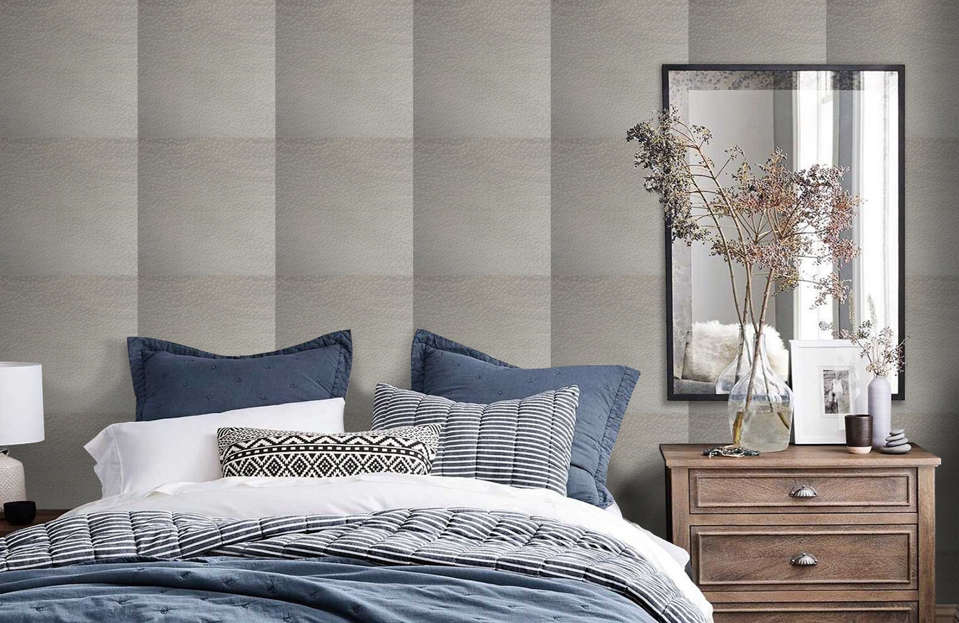 Обои 9425 фото в интерьере спальни