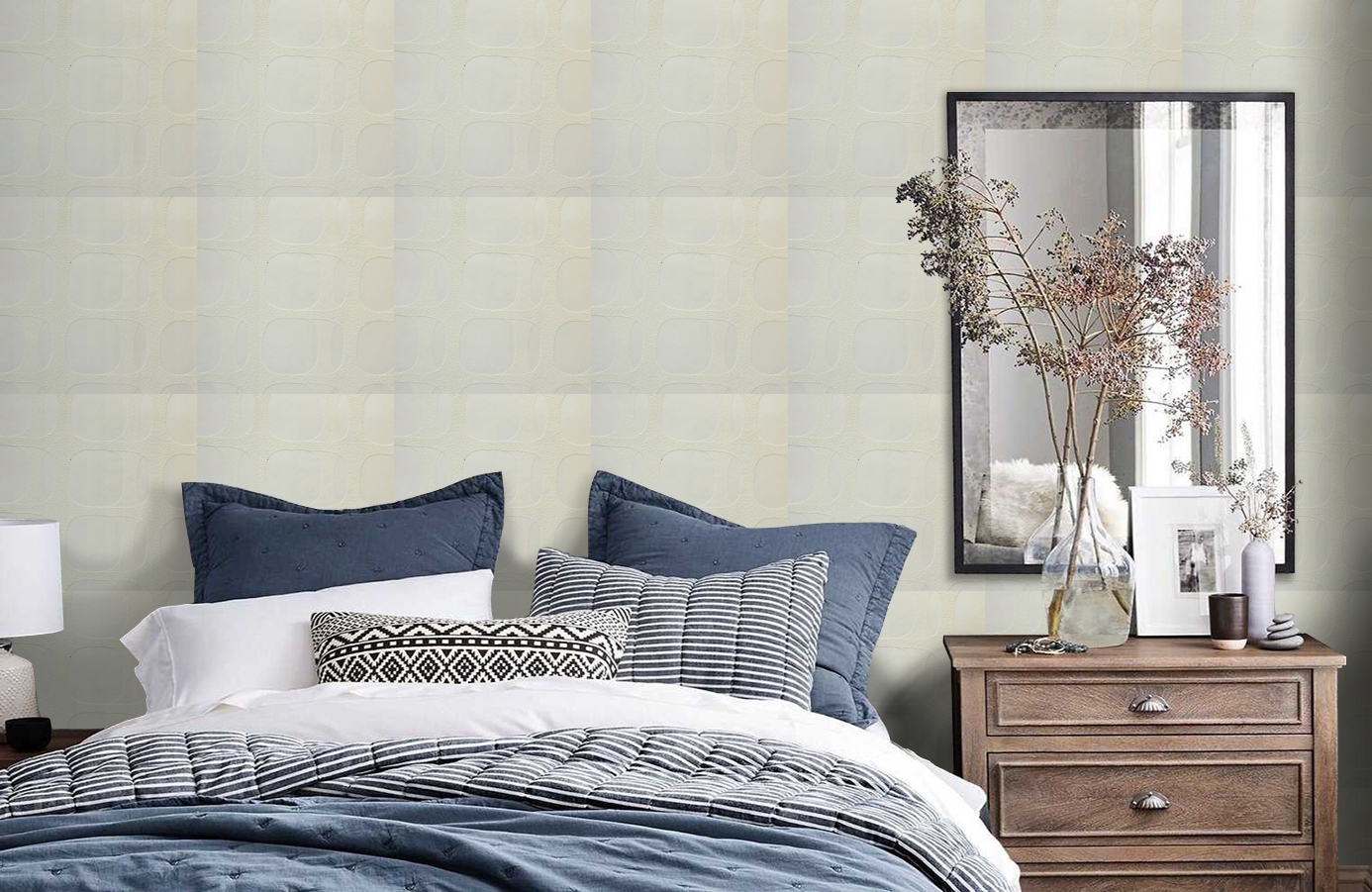 Обои 9435 фото в интерьере спальни