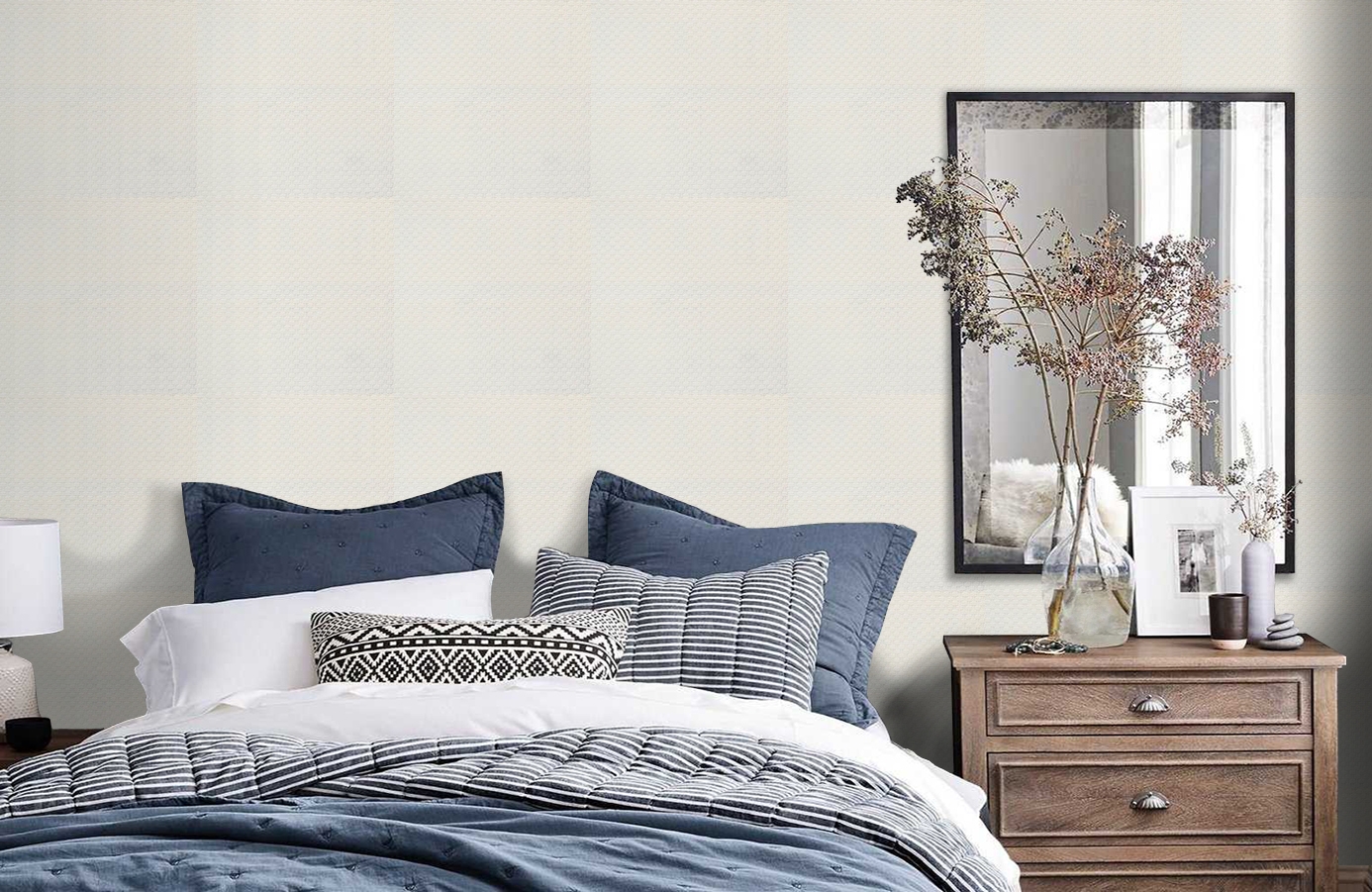 Обои 9844 фото в интерьере спальни