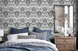 Обои 15010-50 фото в интерьере спальни превью