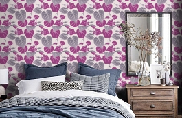 Обои 15011-40 фото в интерьере спальни превью