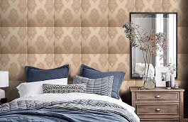 Обои 075686 фото в интерьере спальни превью