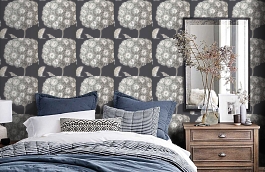 Обои 1936-905 фото в интерьере спальни превью